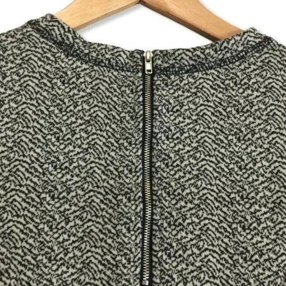 Katherine Barclay Womens A-Line Skater Dress Gray Knit Stretch Long Sleeve Sz 4 - Picture 5 of 8